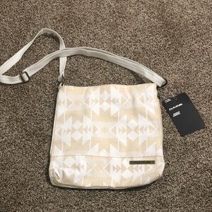 Dakine Women's Tan and White Geometric Crossbody Bag